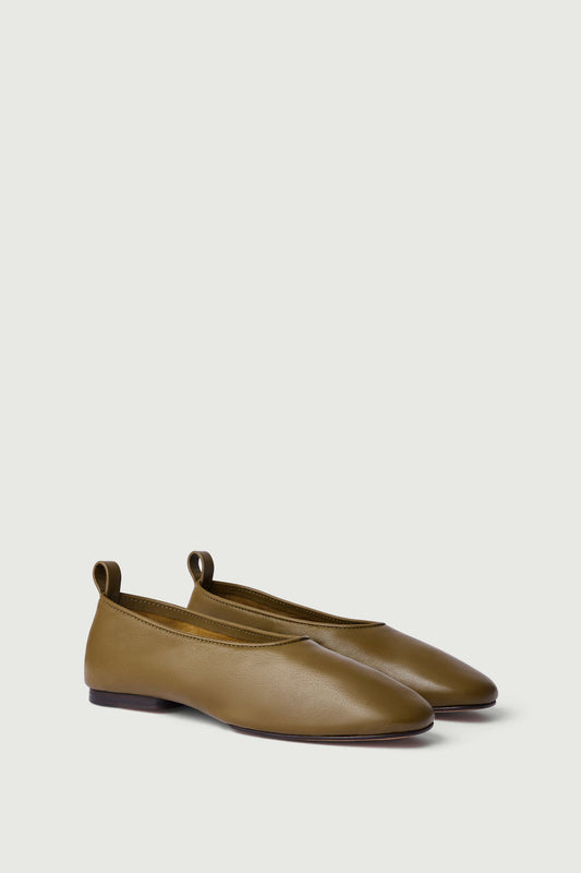 Ballerines Bala - Kaki - Cuir - Femme