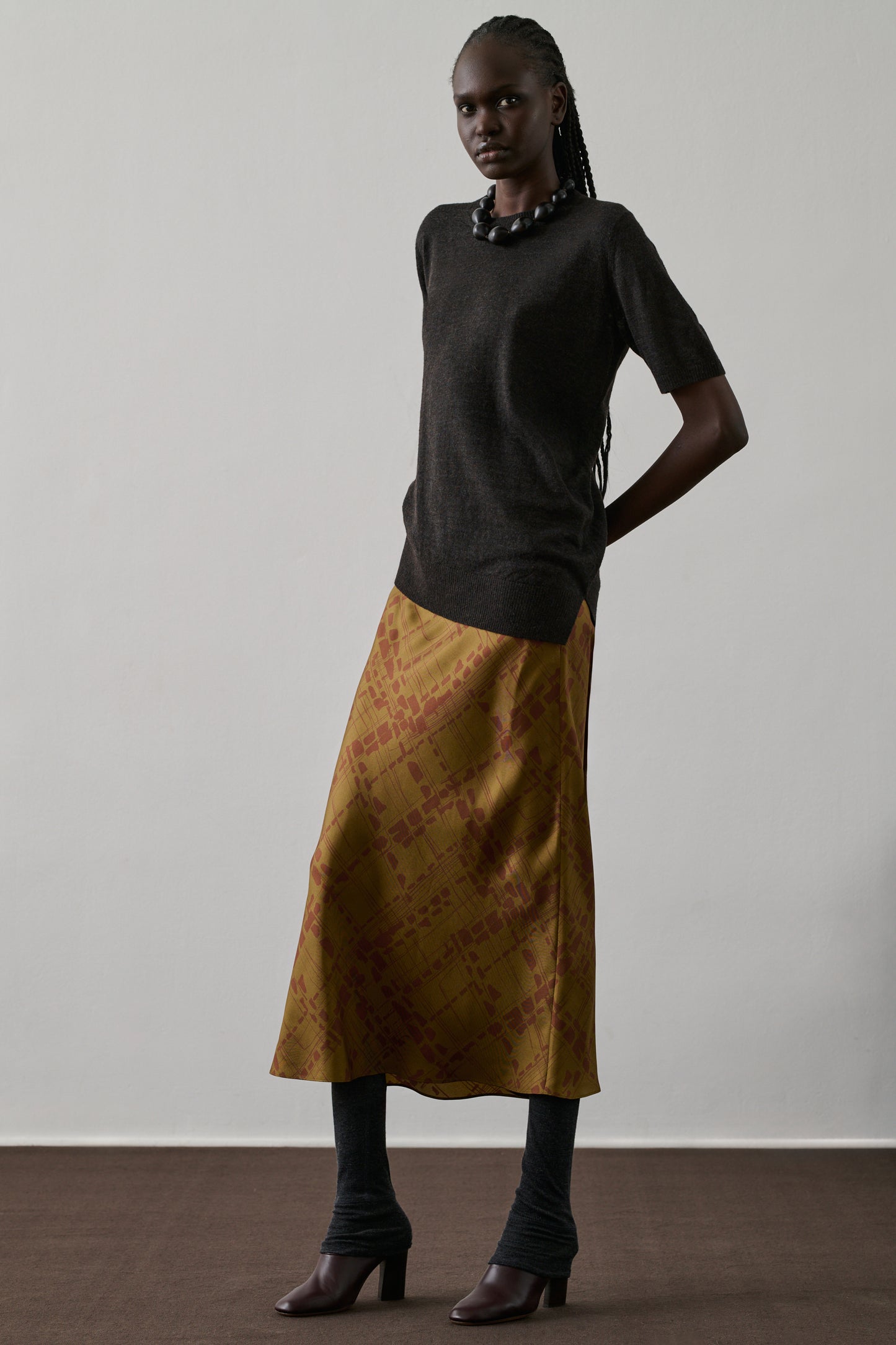 BROWN FLORIS PULLOVER