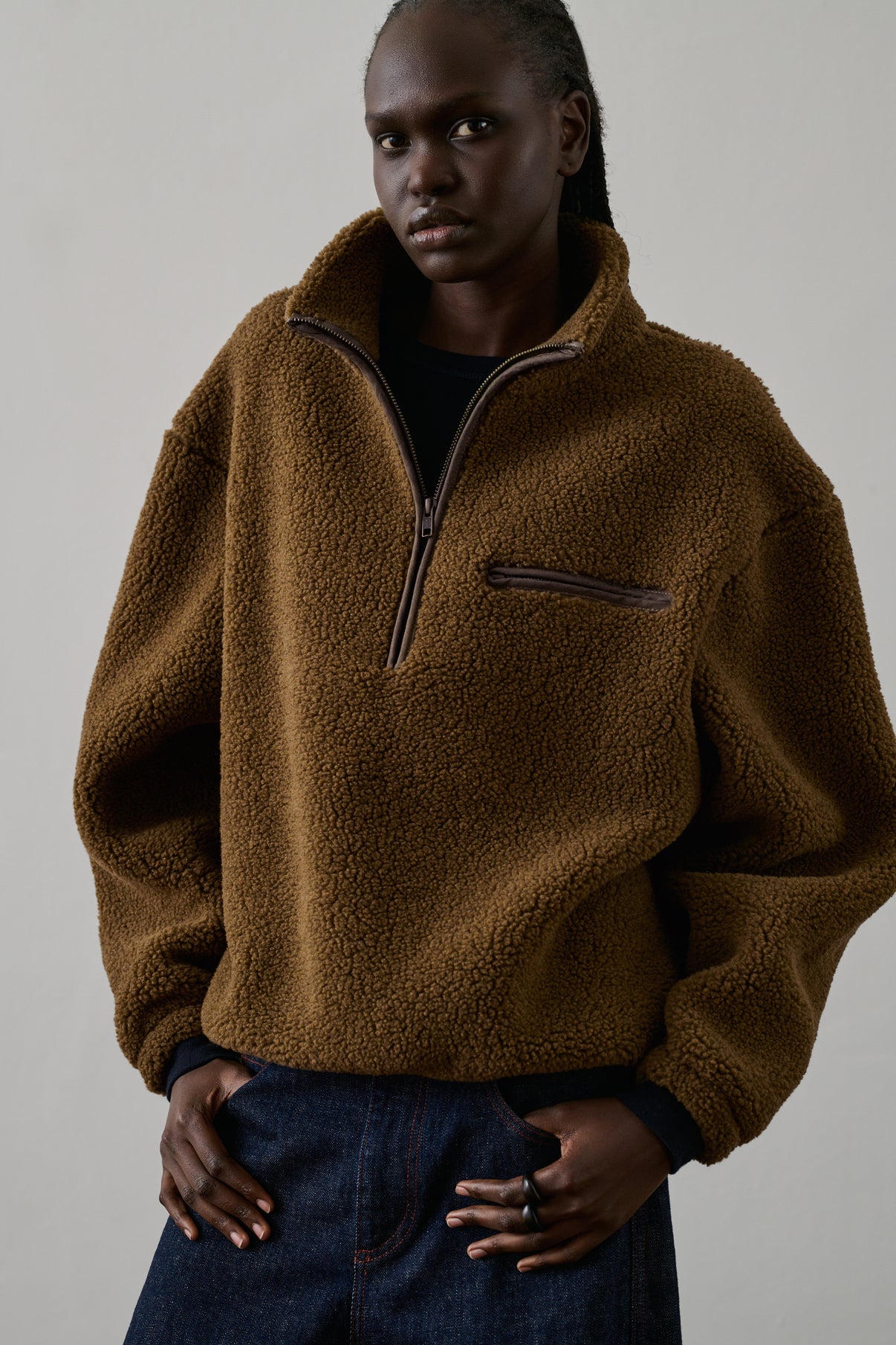 Sweatshirt Finlande - Kaki/Bronze - Femme vue 1